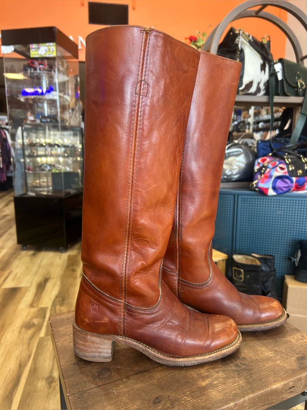 Vintage Knee High Frye Boots Size 7